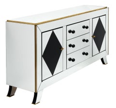Art Deco Period Buffet with Mirrored Veneer