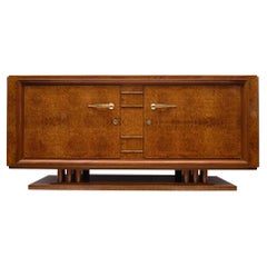 Art Deco Period Burled Elm French Buffet