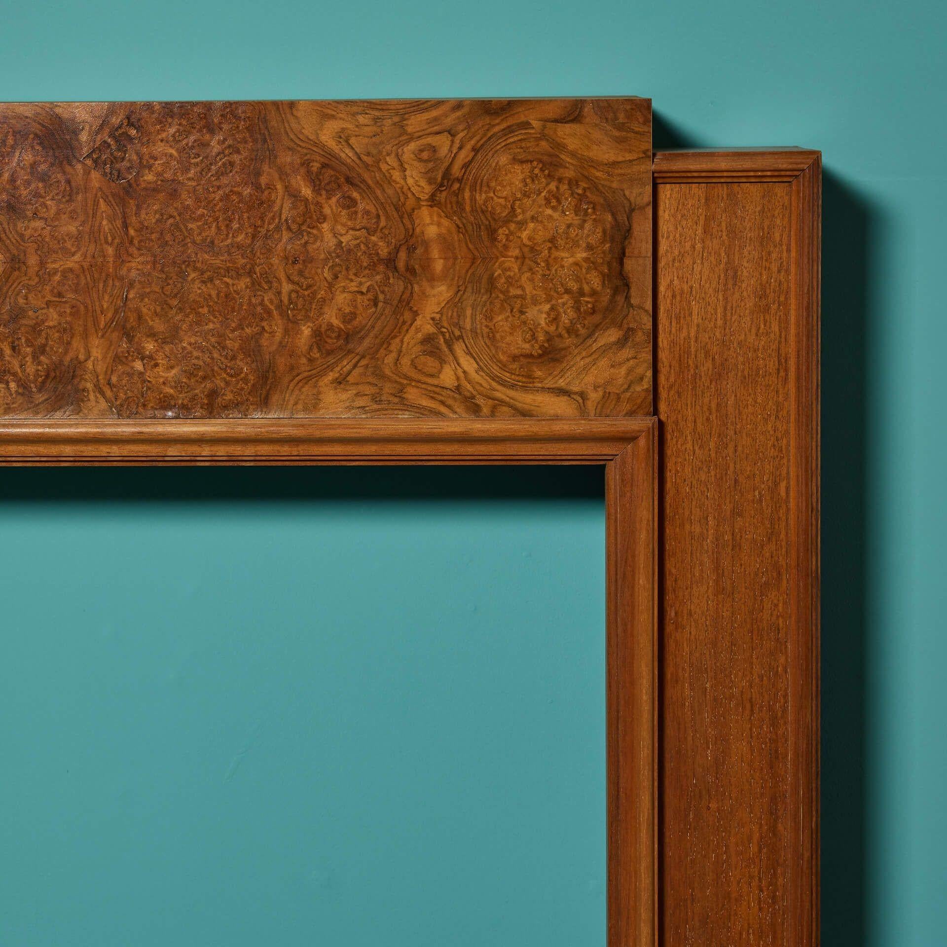 art deco fireplace mantel