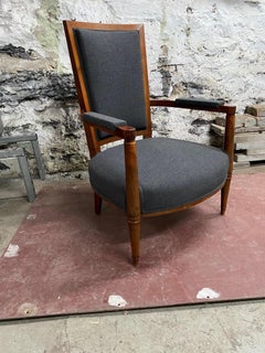 Kirschholzsessel aus der Art-déco-Periode von Andr Arbus