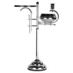 Art Deco Period Chrome-plated Bauhaus Design Ashtray by Demeyere