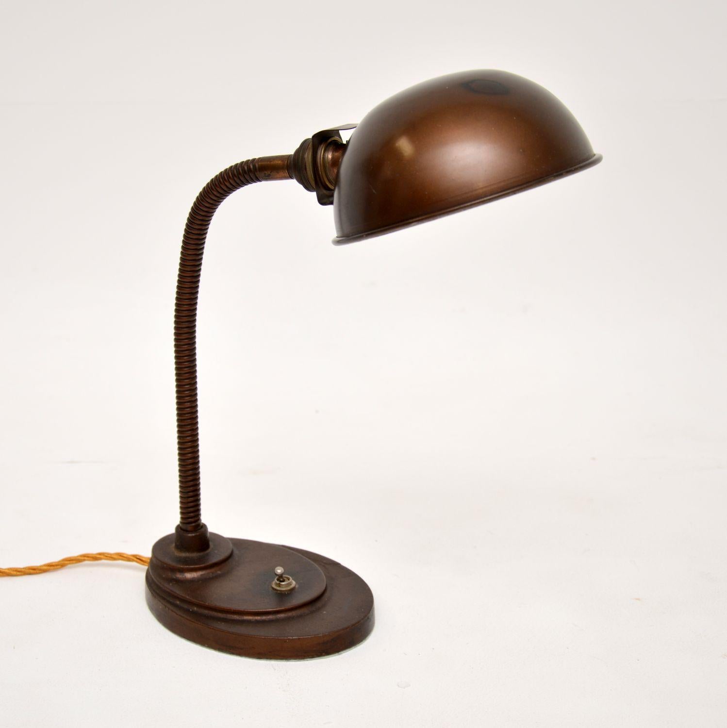 copper anglepoise lamp