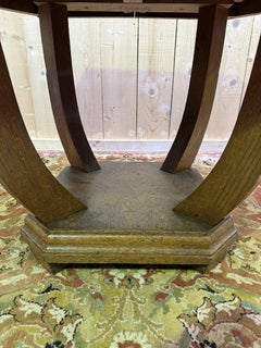 Art Deco Period Dining Table in Solid Oak, 20th Century