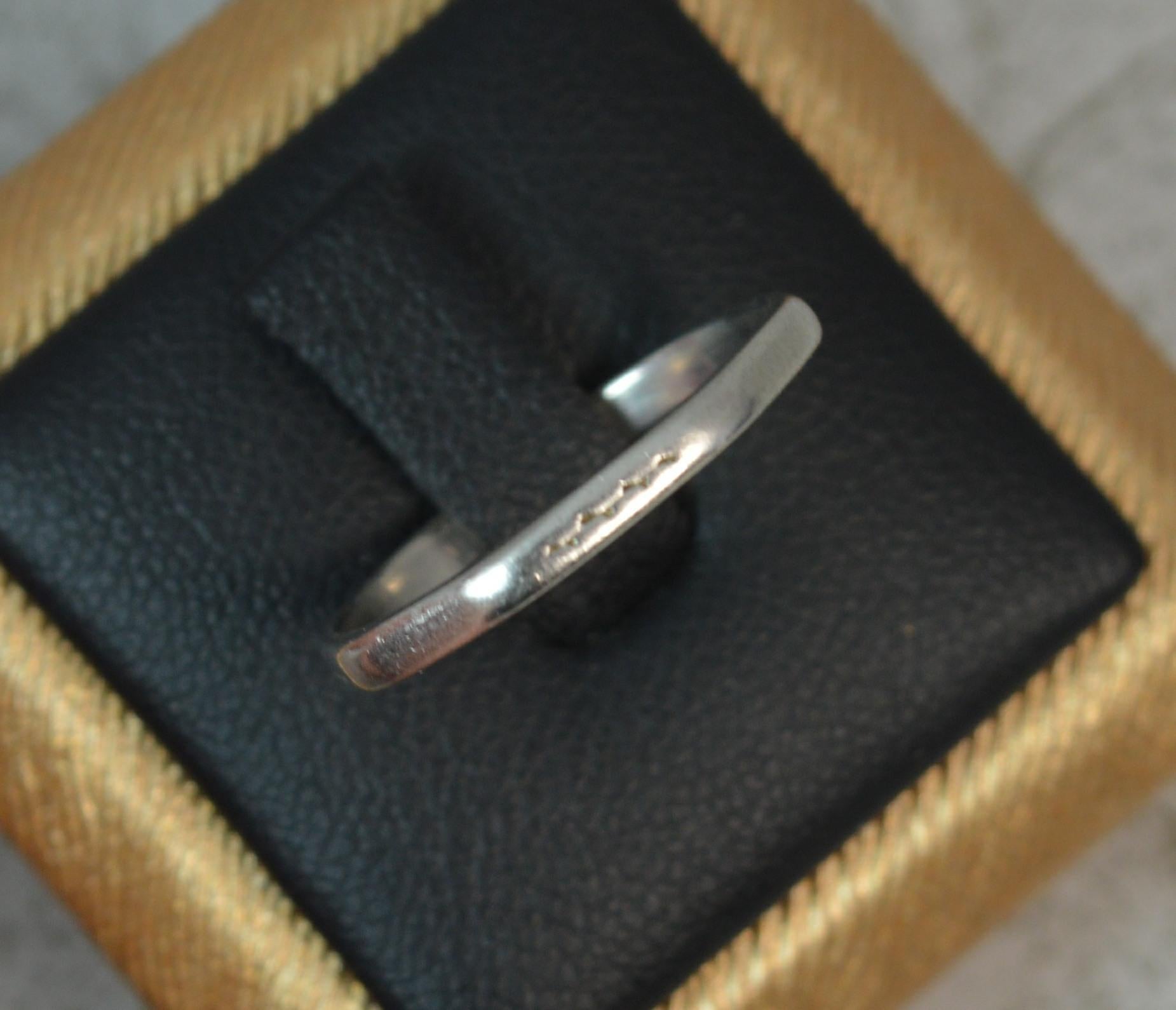 Art Deco Period Eight-Sided Platinum Band Stack Ring 3