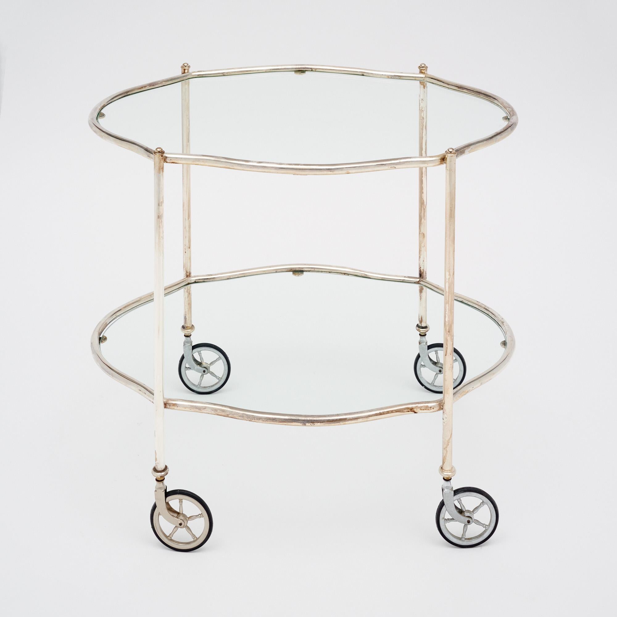 Mid-20th Century Art Deco Period French Bar Cart For Sale