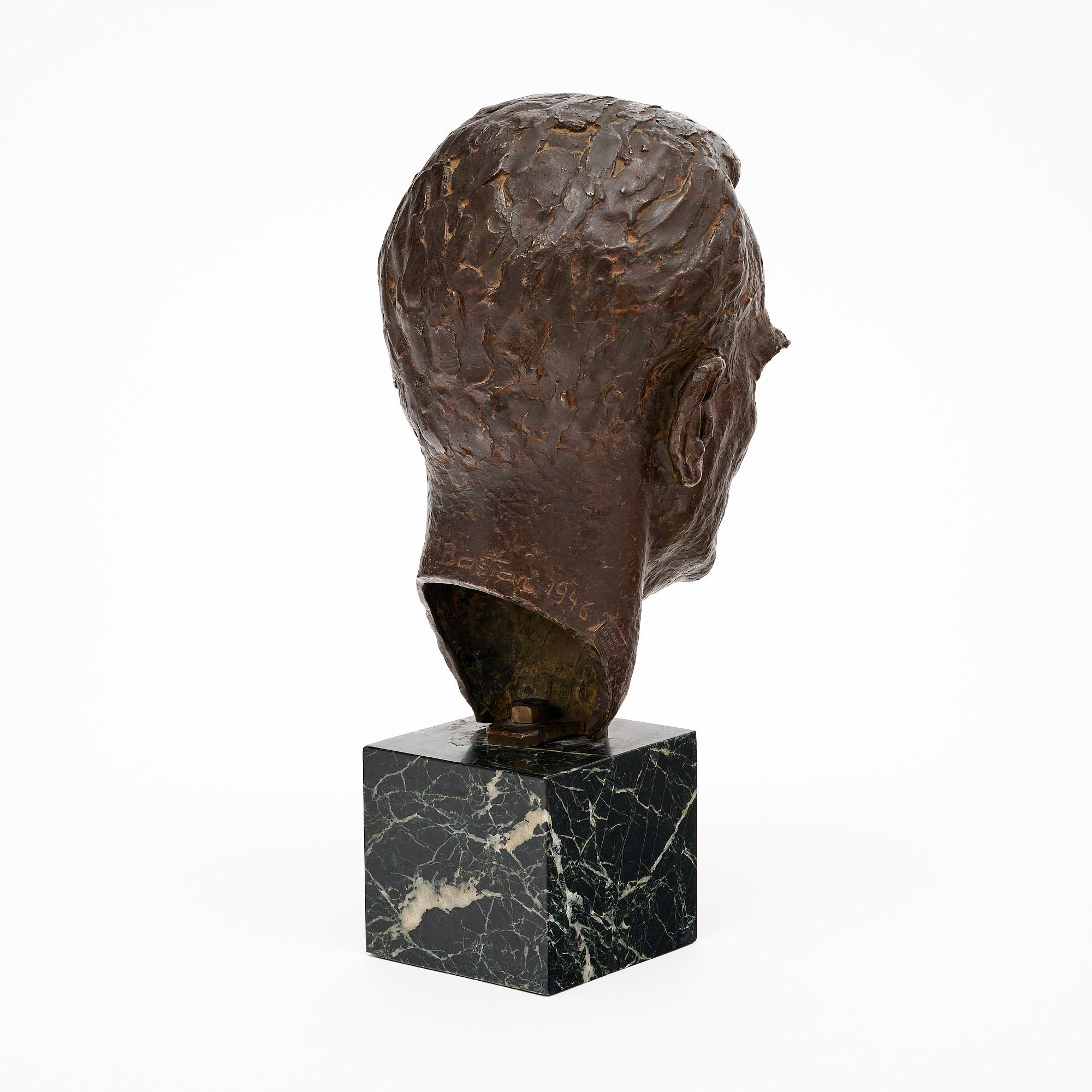 Francese Busto in bronzo francese del periodo Art Deco in vendita