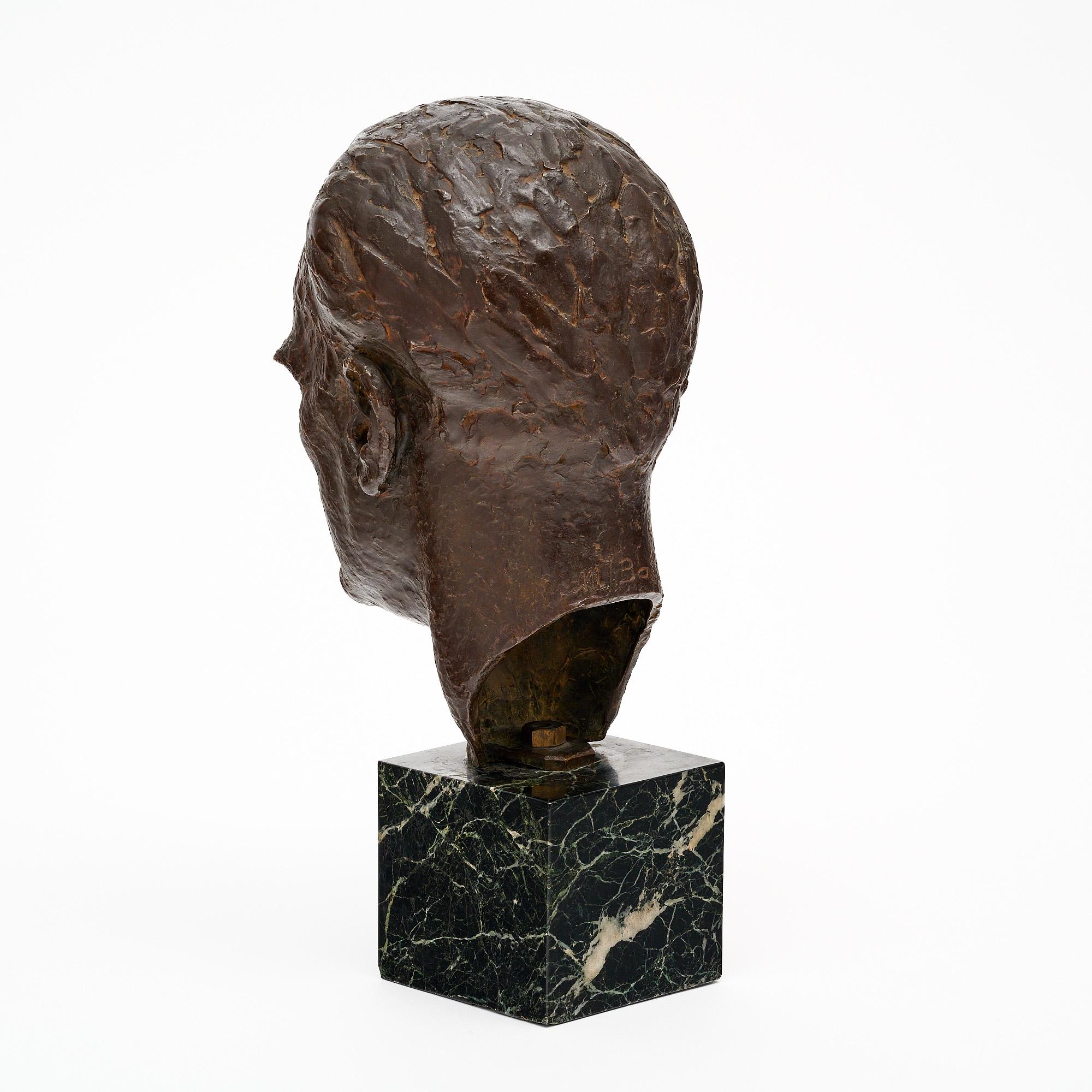 Bronzo Busto in bronzo francese del periodo Art Deco in vendita
