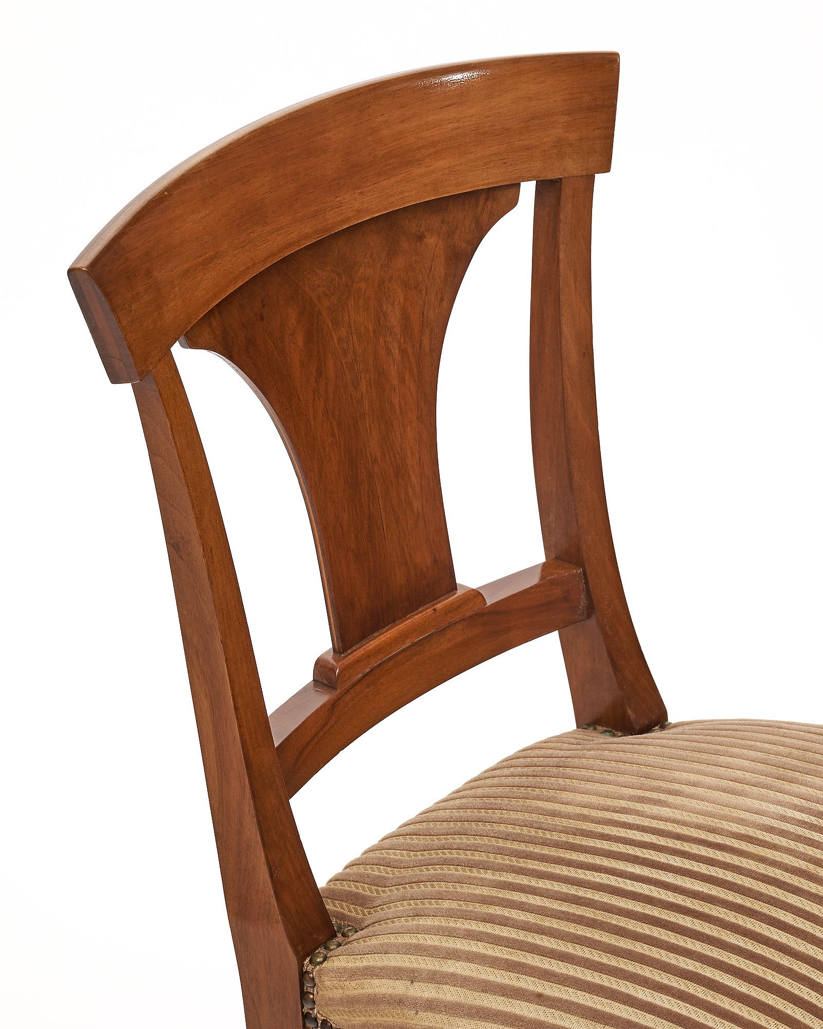 Upholstery Art Deco Period French Dining Chairs For Sale