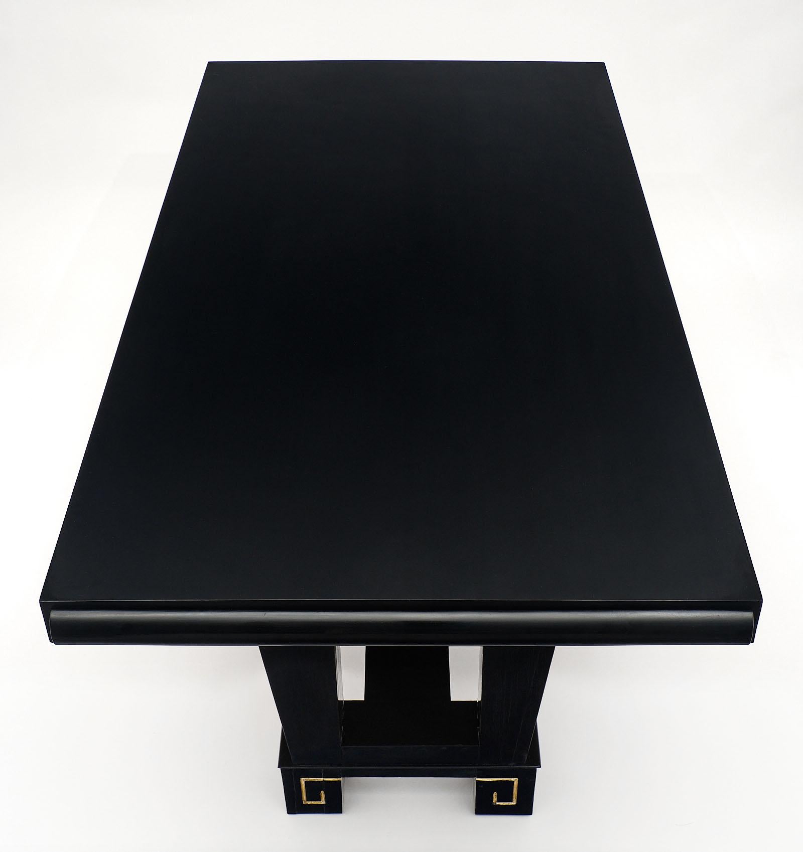 Art Deco Period French Ebonized Dining Table 1