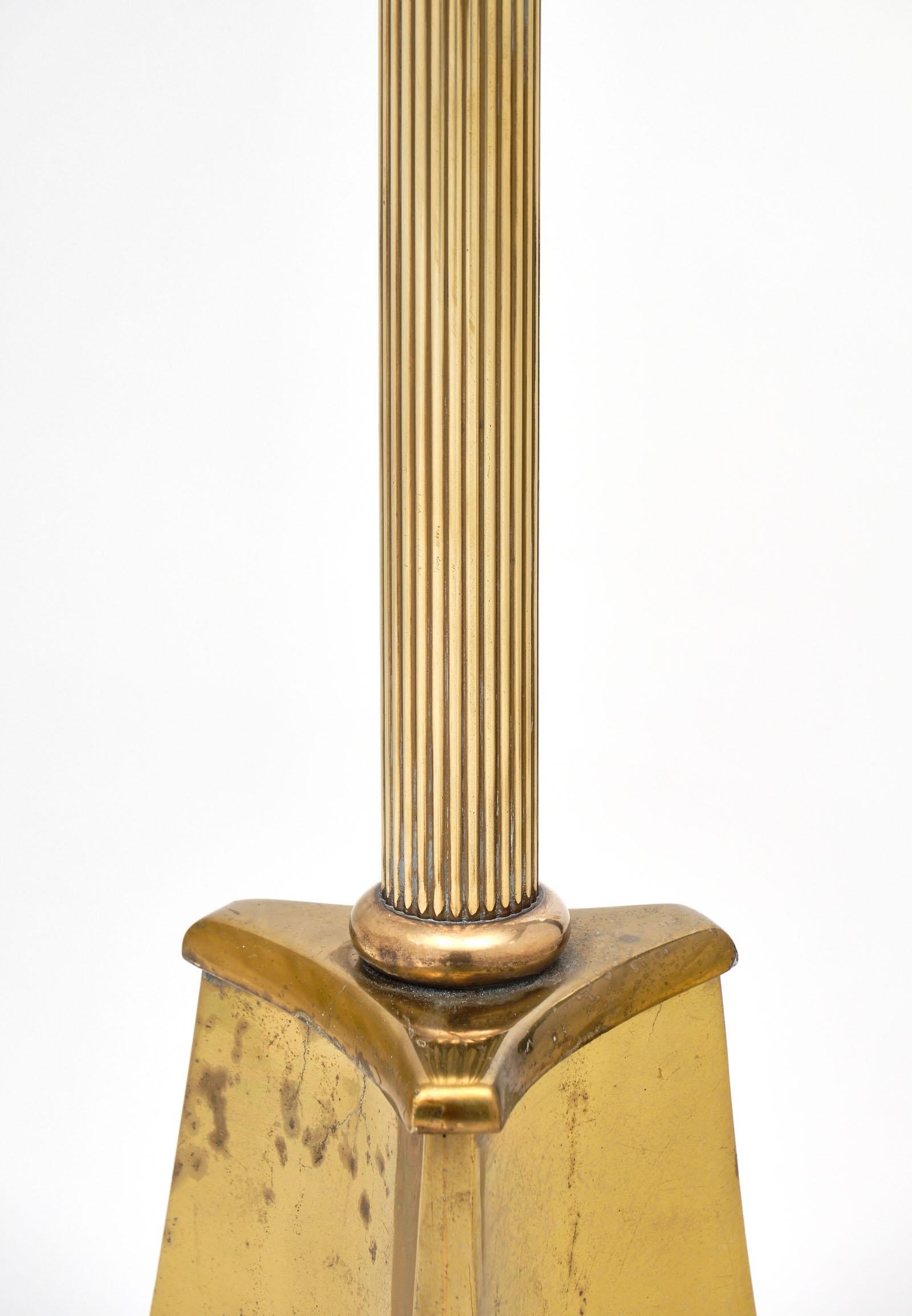 Brass Art Deco Period French Floor Lamp