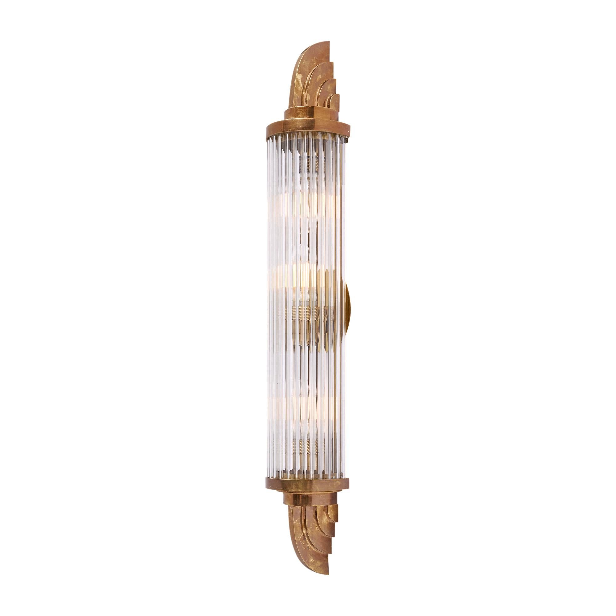 Art Deco Period French Glass Sconces For Sale 2