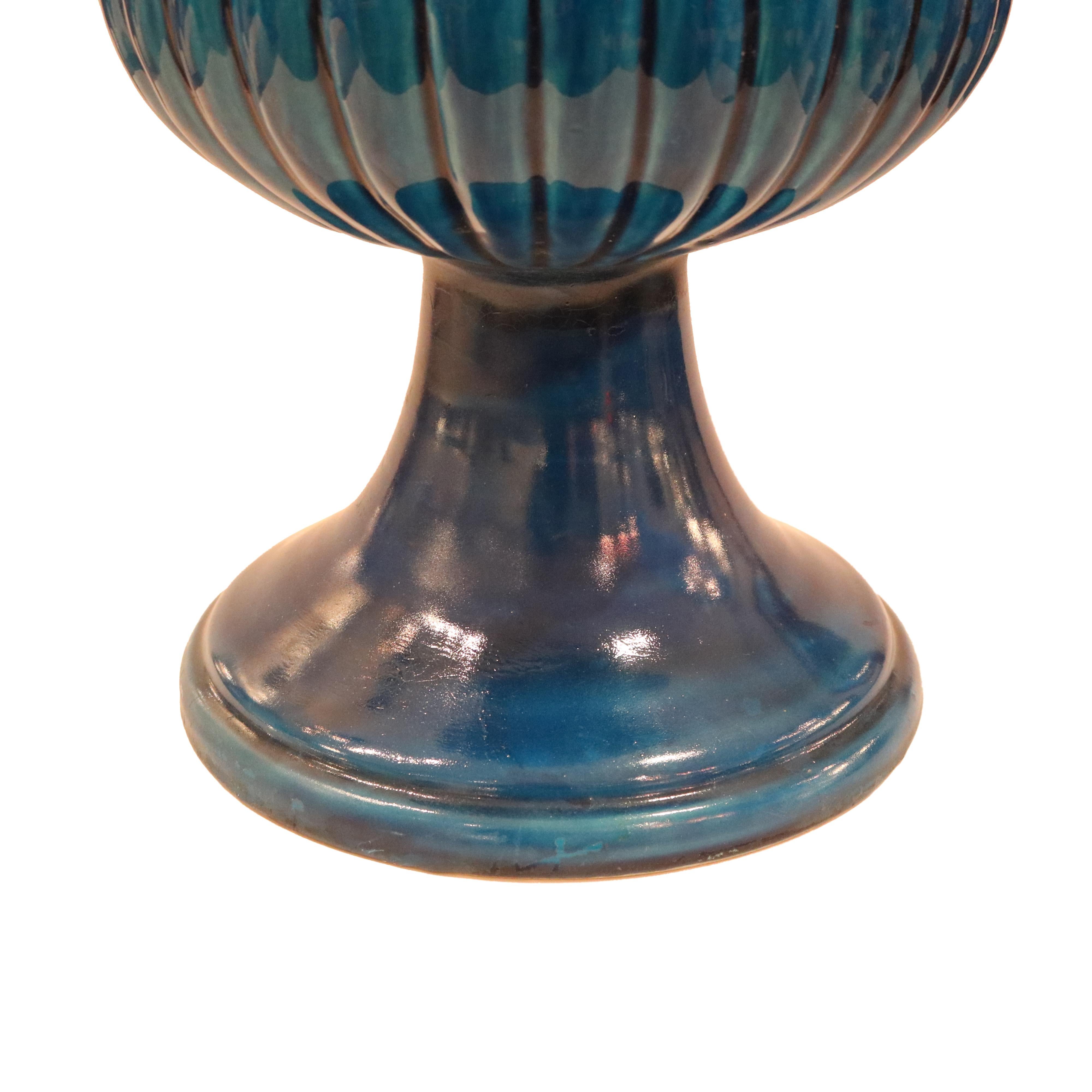 Francese Vaso in ceramica smaltata francese del periodo Art Deco Francia circa 1920 in vendita