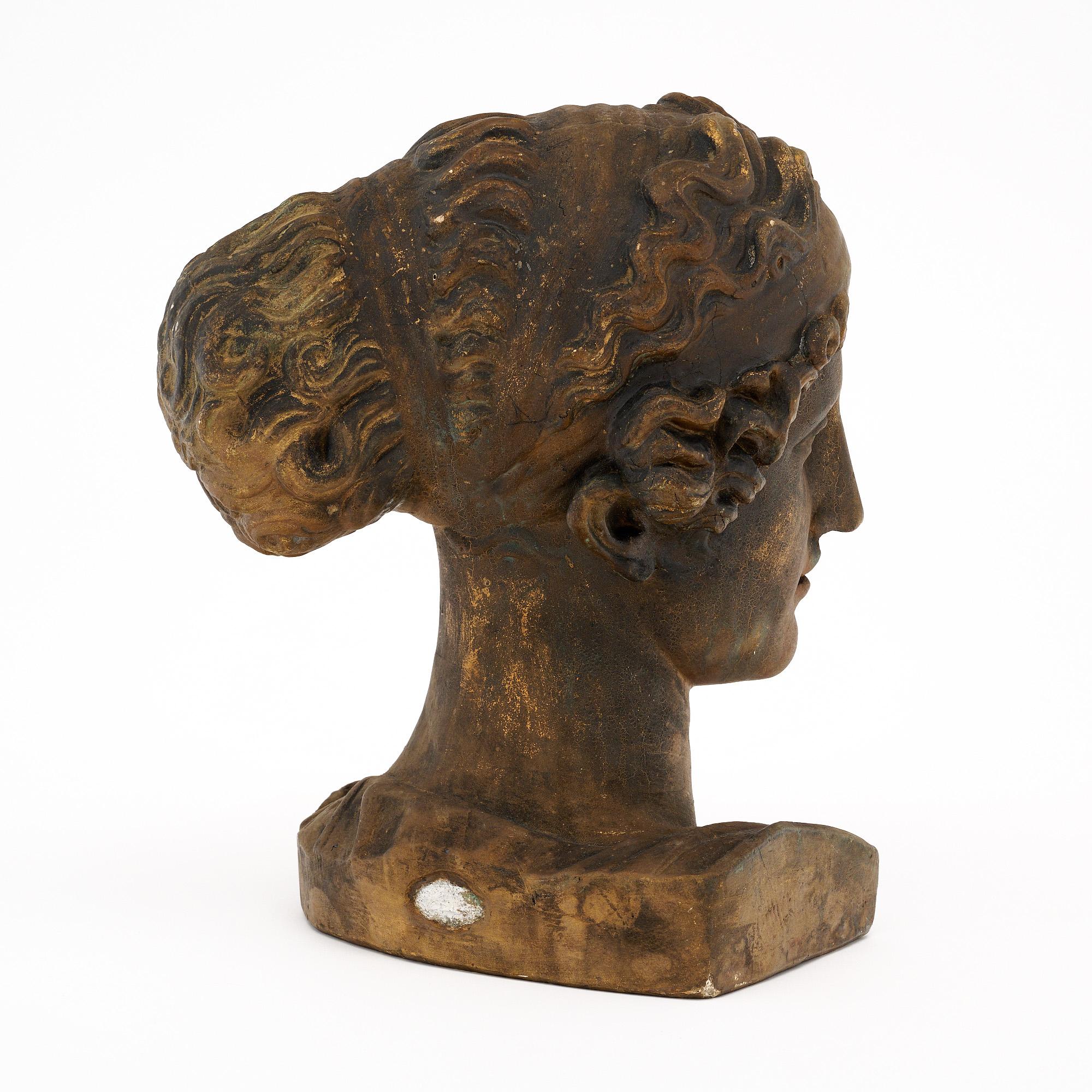 Art Deco Period French Plaster Bust 1