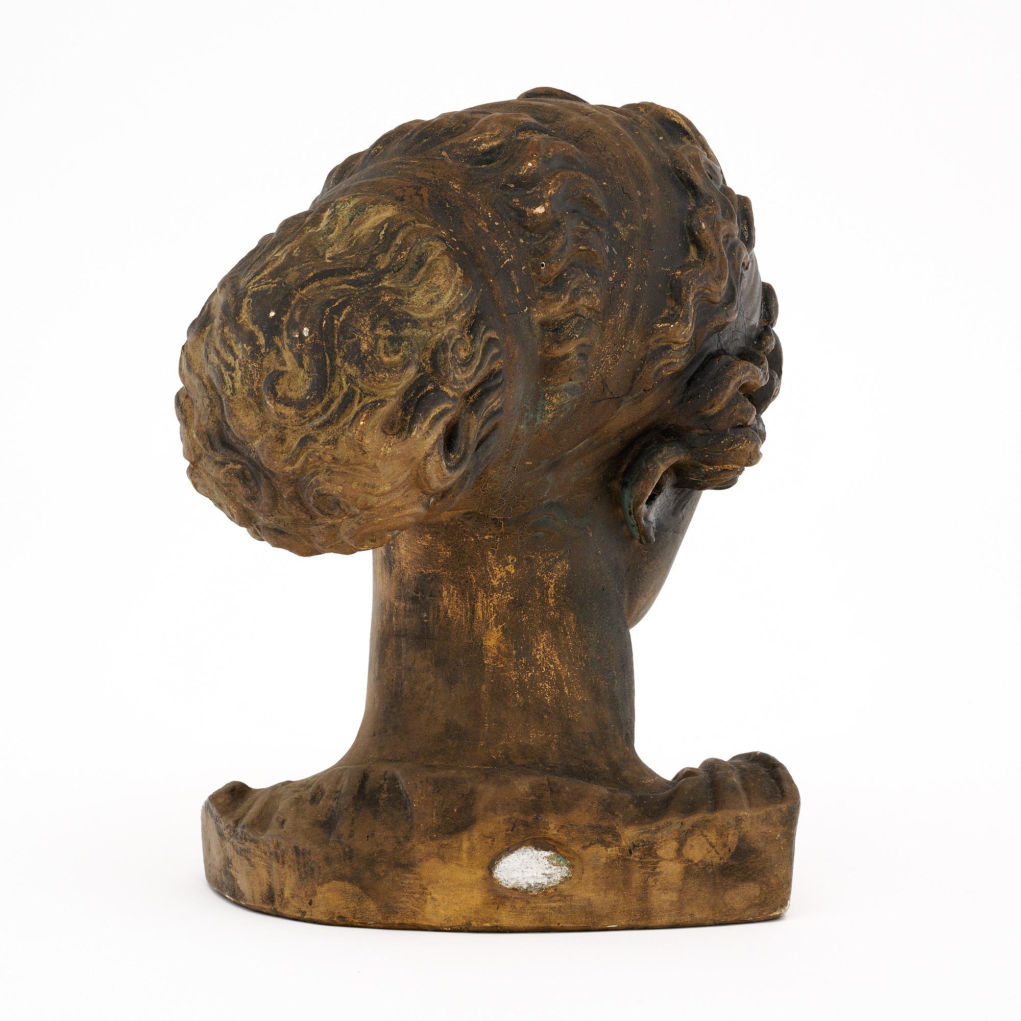 Art Deco Period French Plaster Bust 2