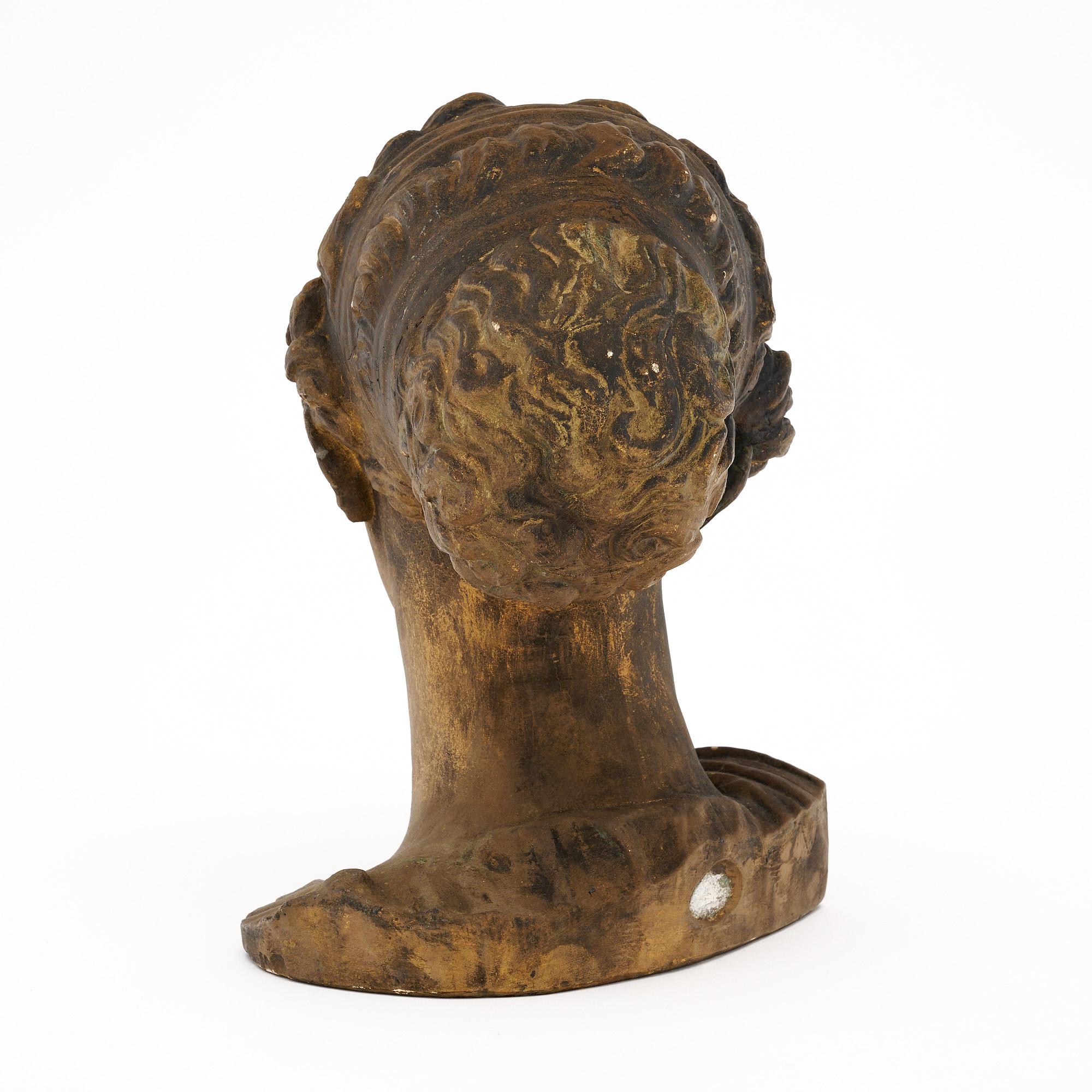 Art Deco Period French Plaster Bust 3