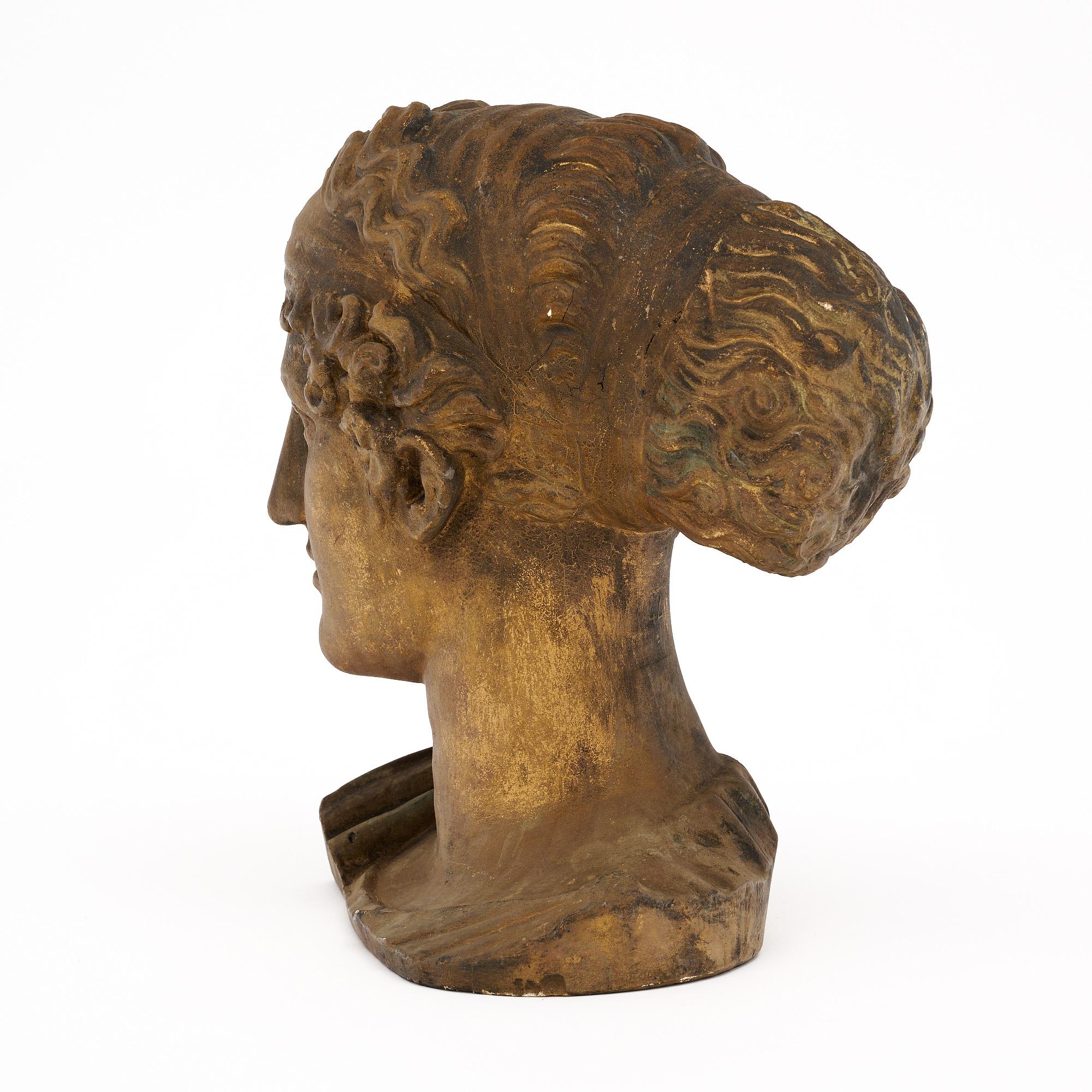 Art Deco Period French Plaster Bust 4