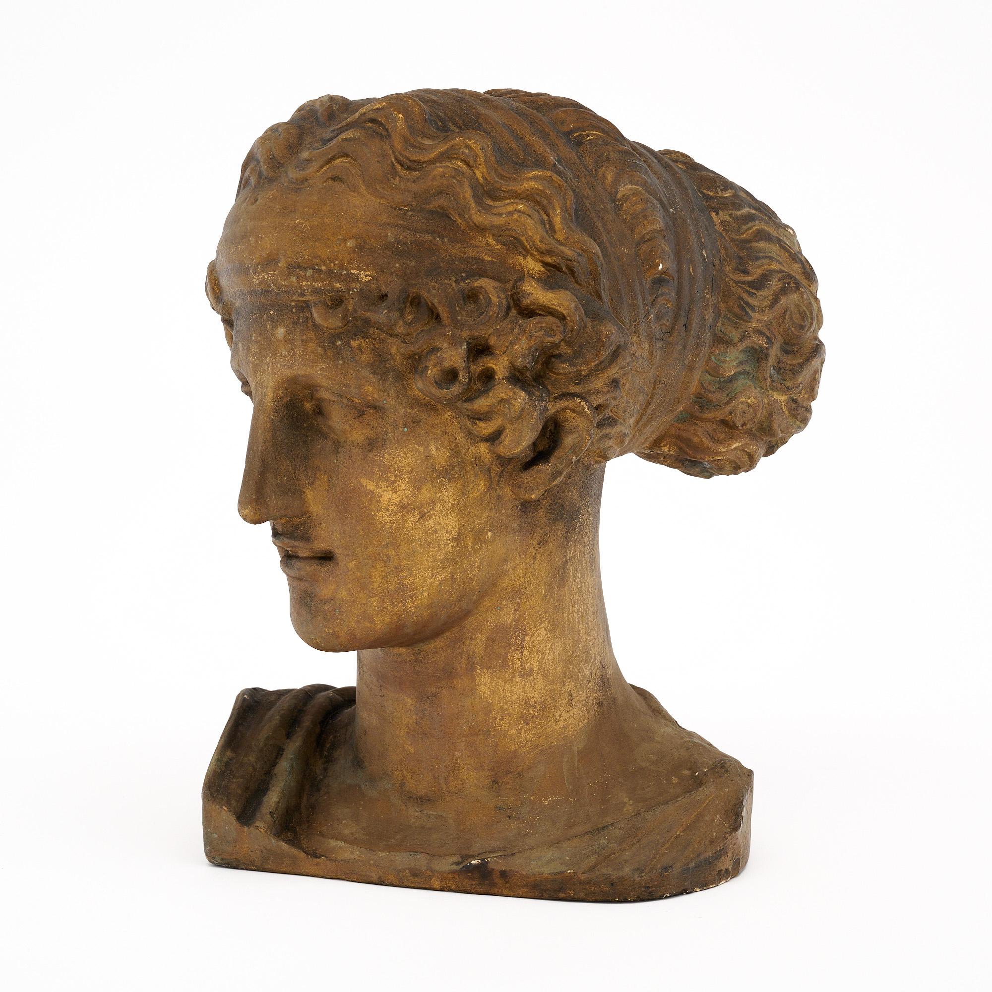 Art Deco Period French Plaster Bust 5