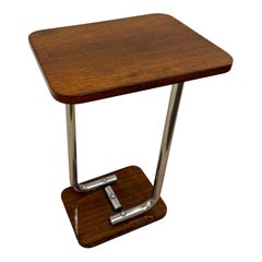 Art Deco Period French Walnut Side Table France 1930