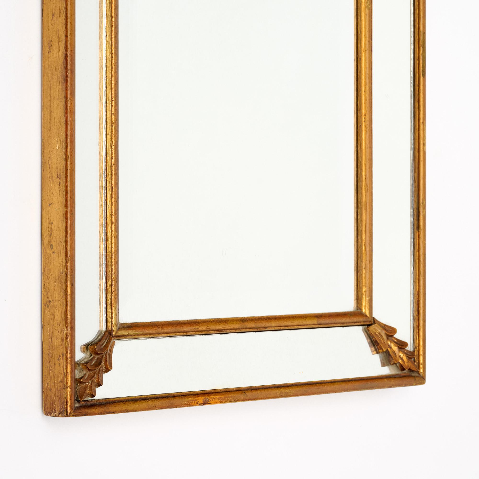 Art Deco Period Full Length Pareclose Mirror In Good Condition For Sale In Austin, TX