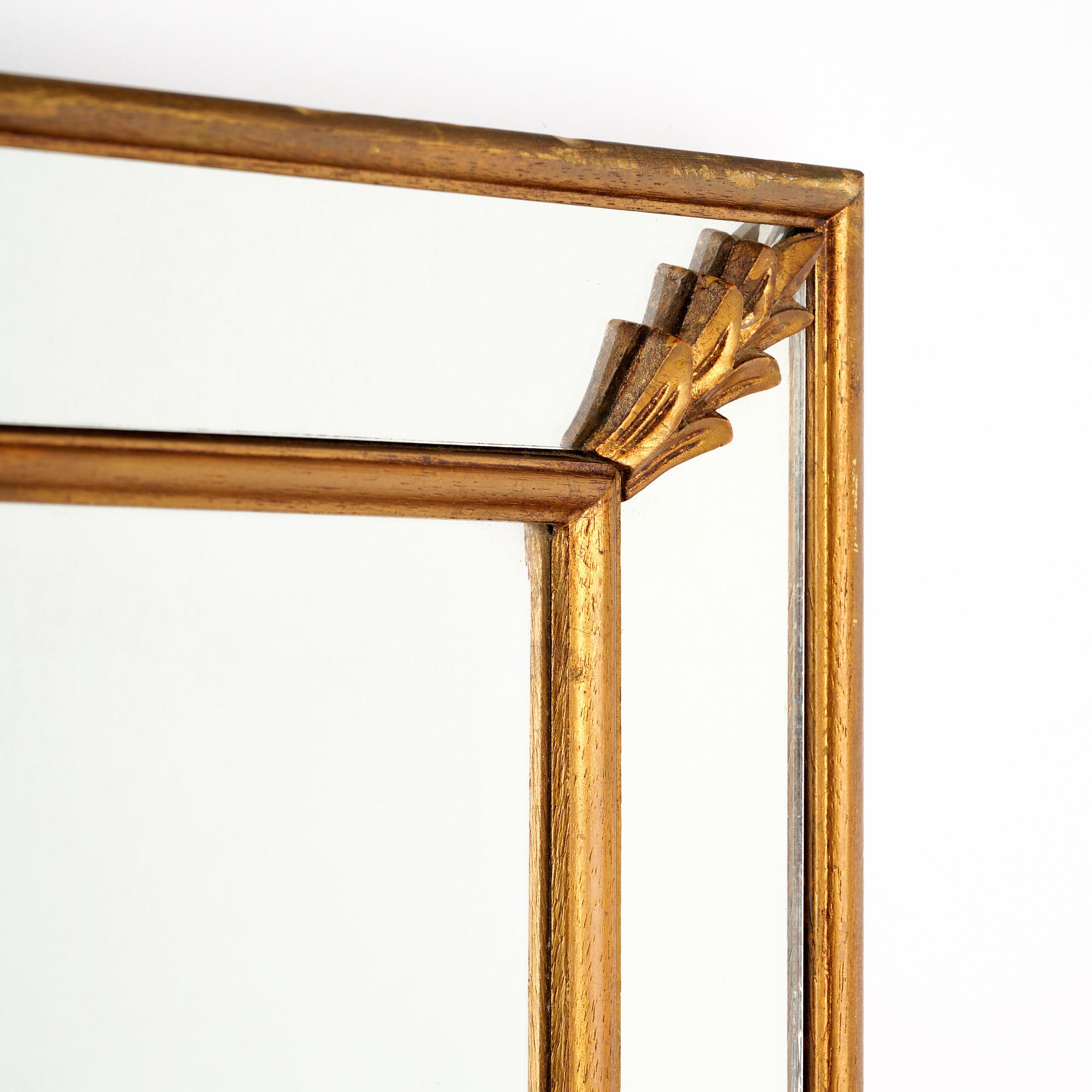 Mid-20th Century Art Deco Period Full Length Pareclose Mirror For Sale