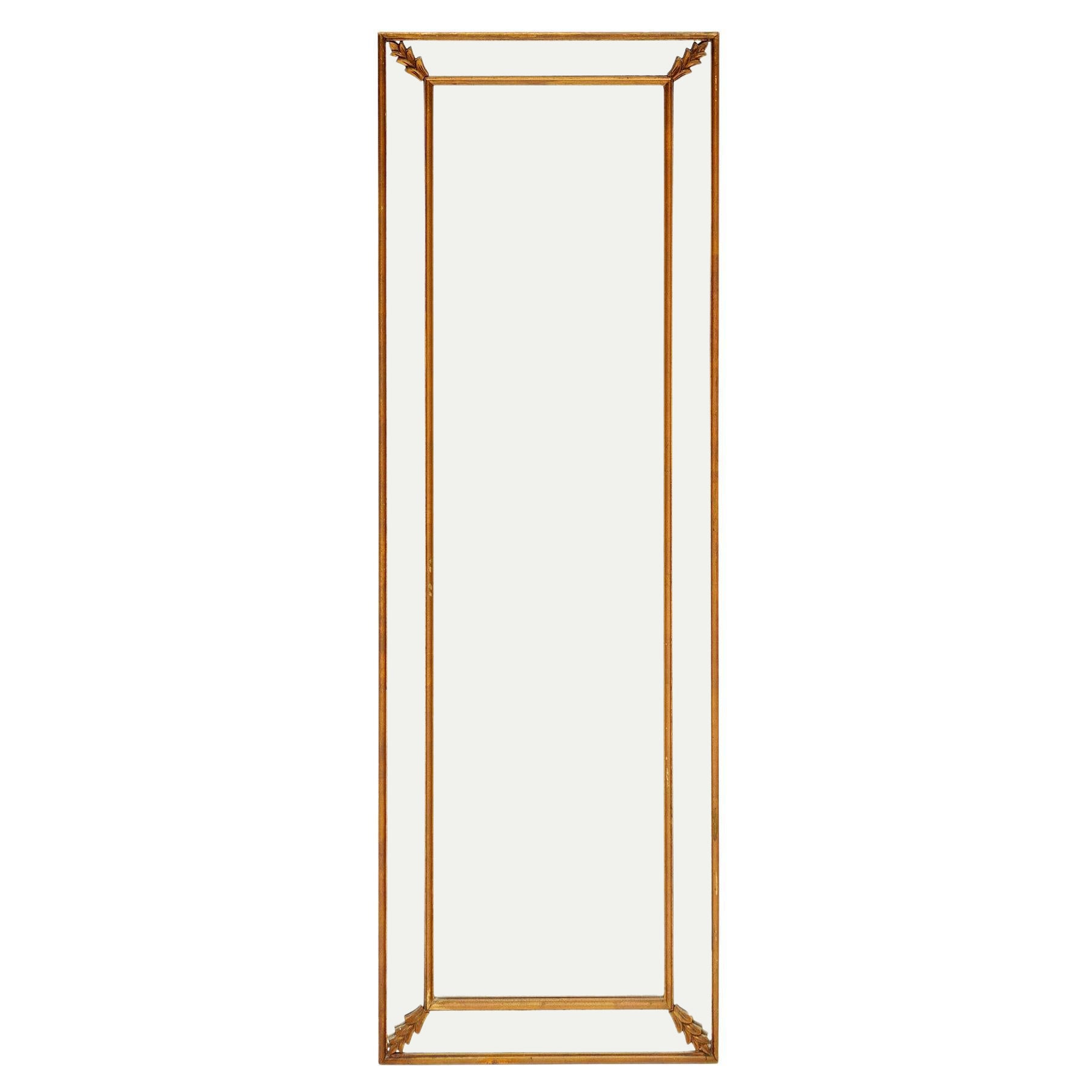Art Deco Period Full Length Pareclose Mirror