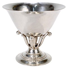 Art Deco Period Georg Jensen Sterling Silver Footed Bowl by Johan Rohde