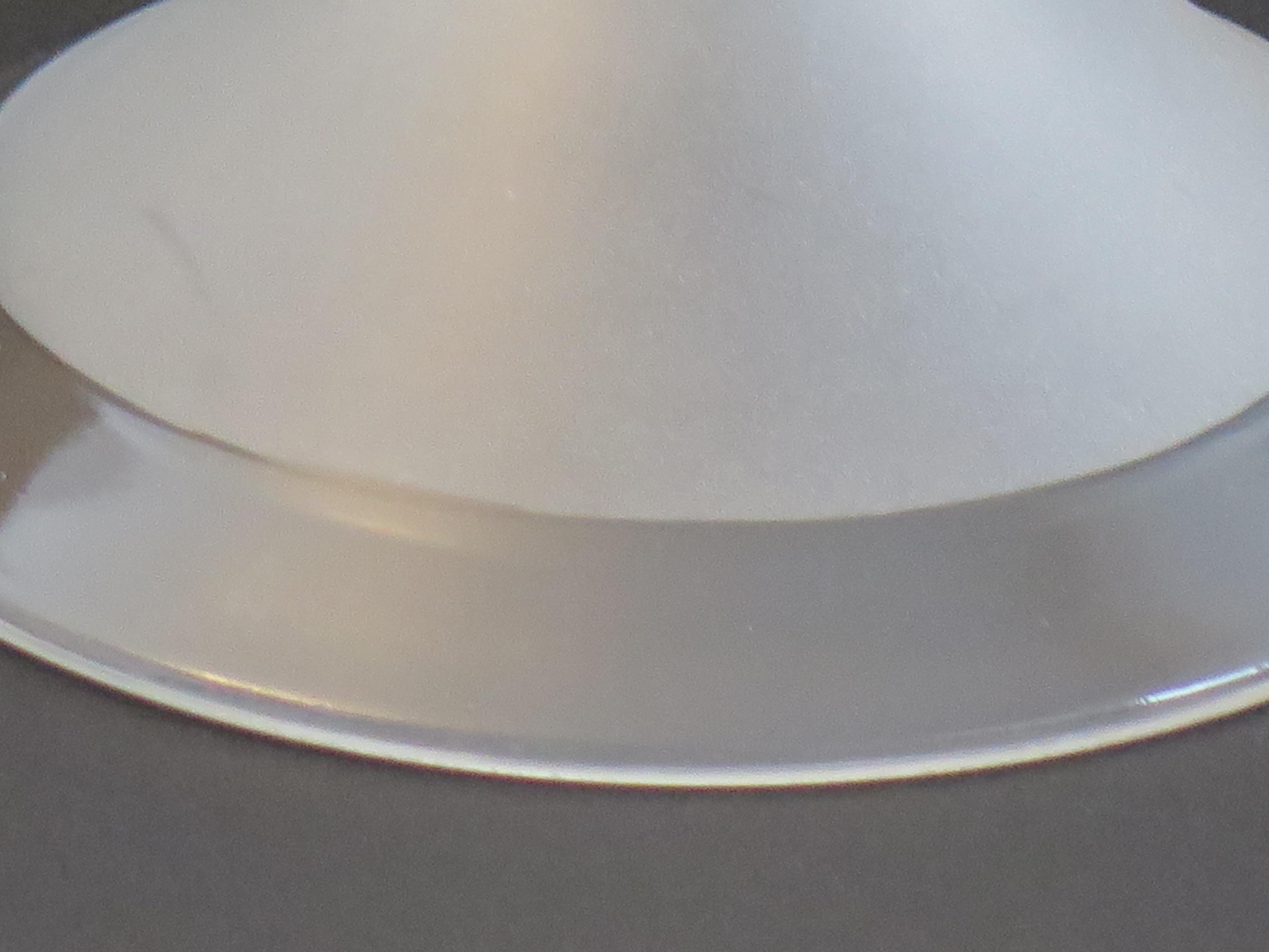 Art Deco Period Glass Lampshades PAIR (B) Conical & Frosted, circa 1925 For Sale 4