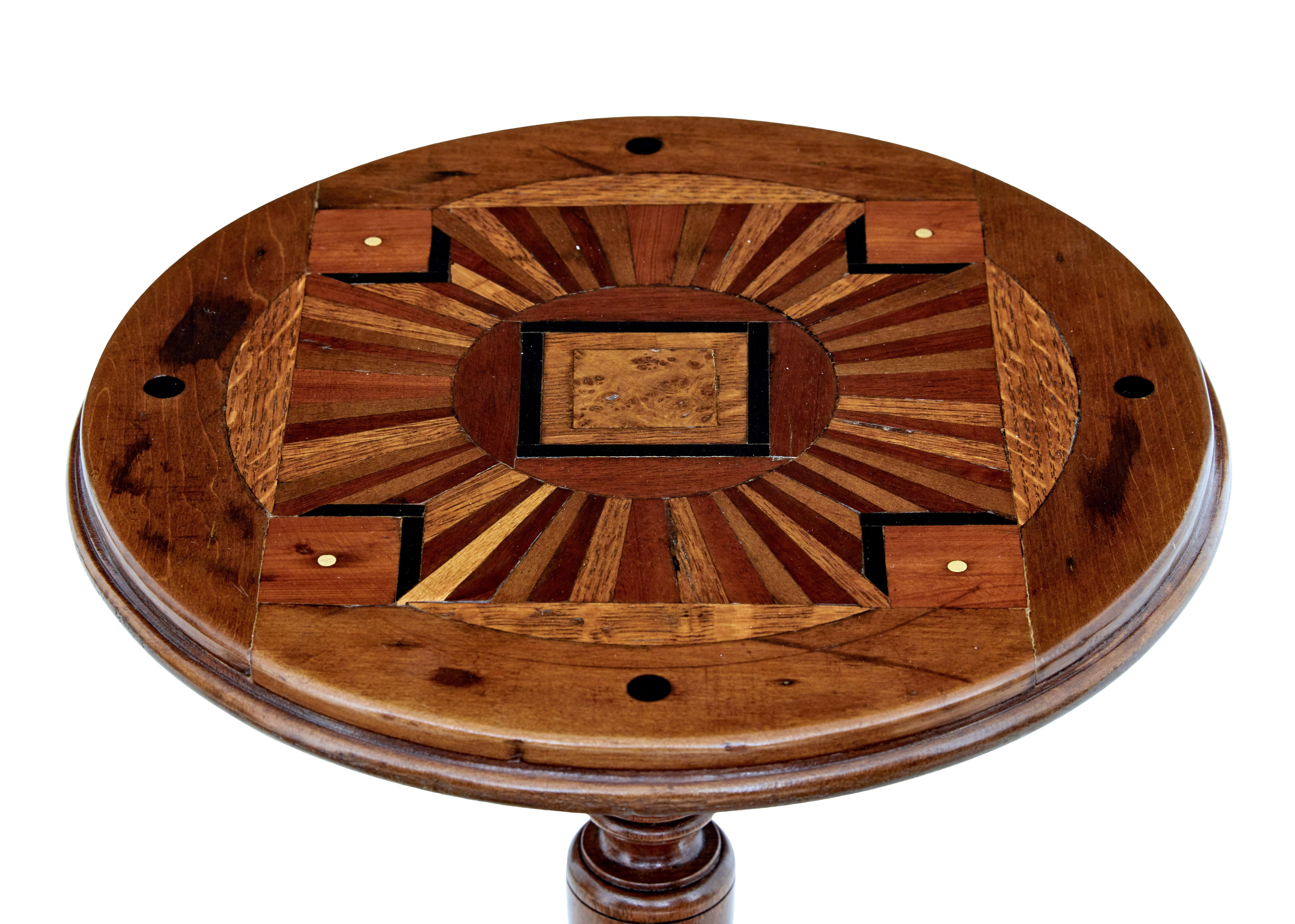 British Art Deco Period Inlaid Occasional Table