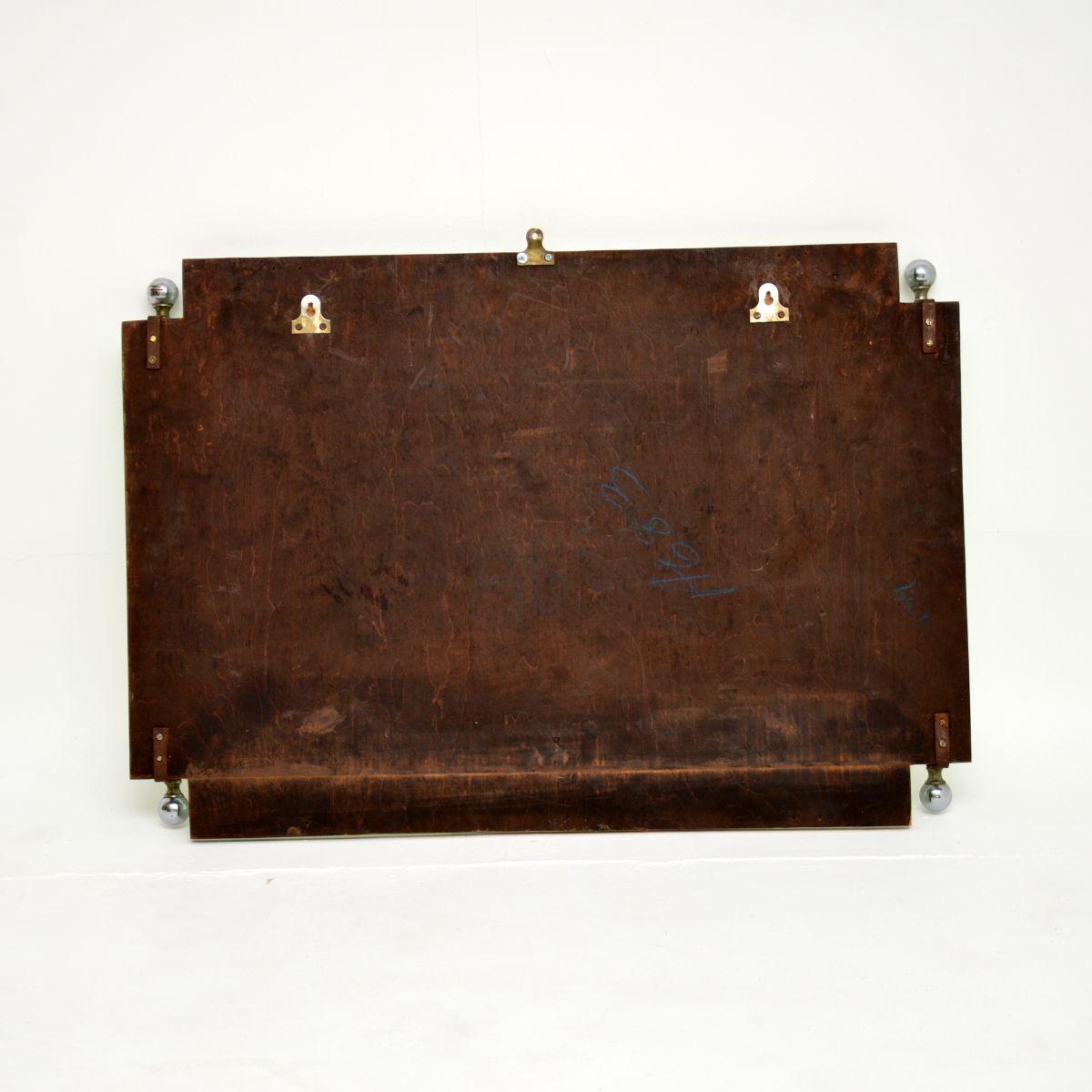 Glass Art Deco Period Mirror For Sale