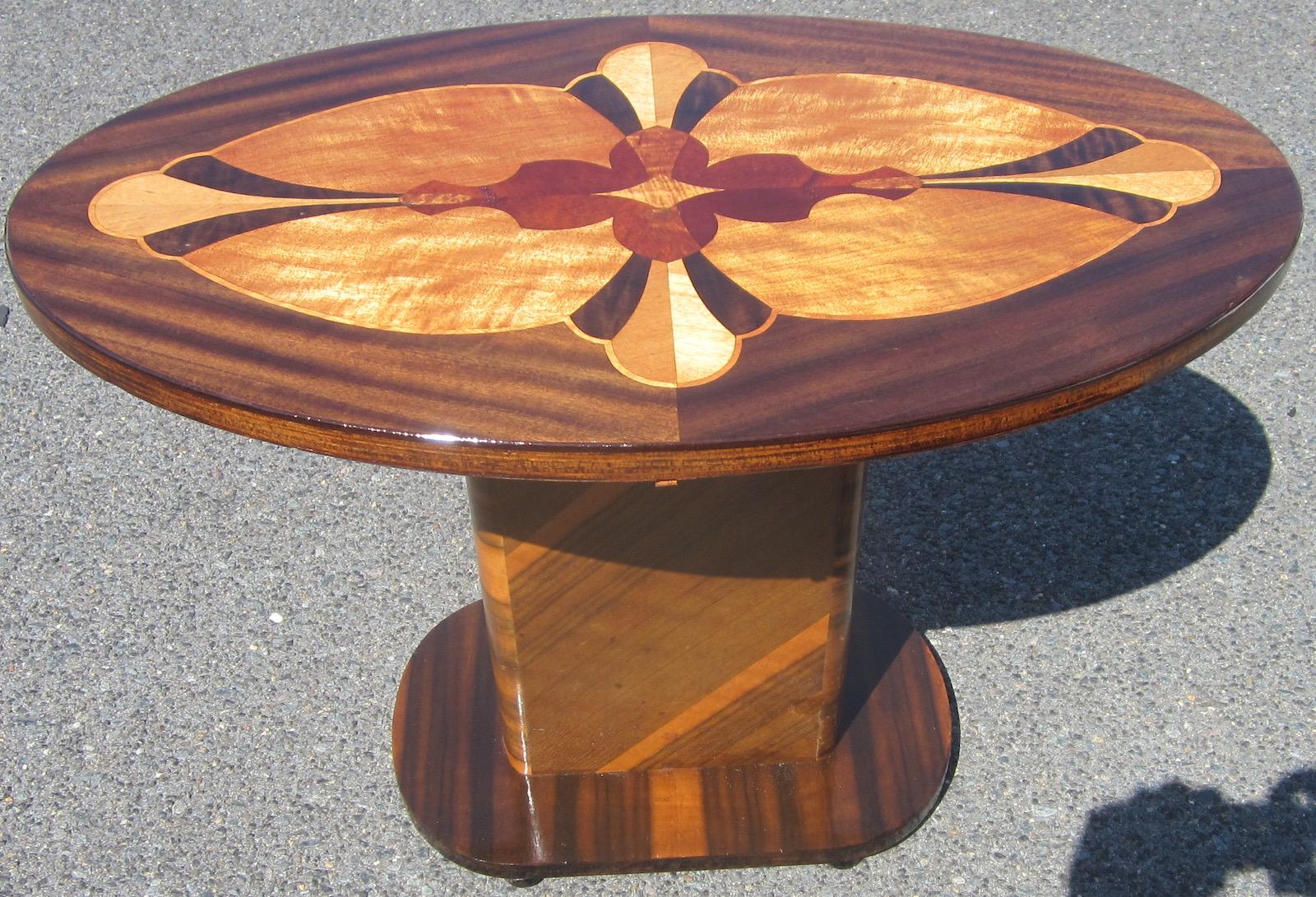 Hand-Crafted Art Deco Period Occasional Table