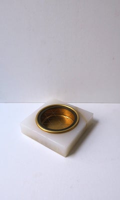 Art Deco Period Onyx Marble Ashtray Catchall