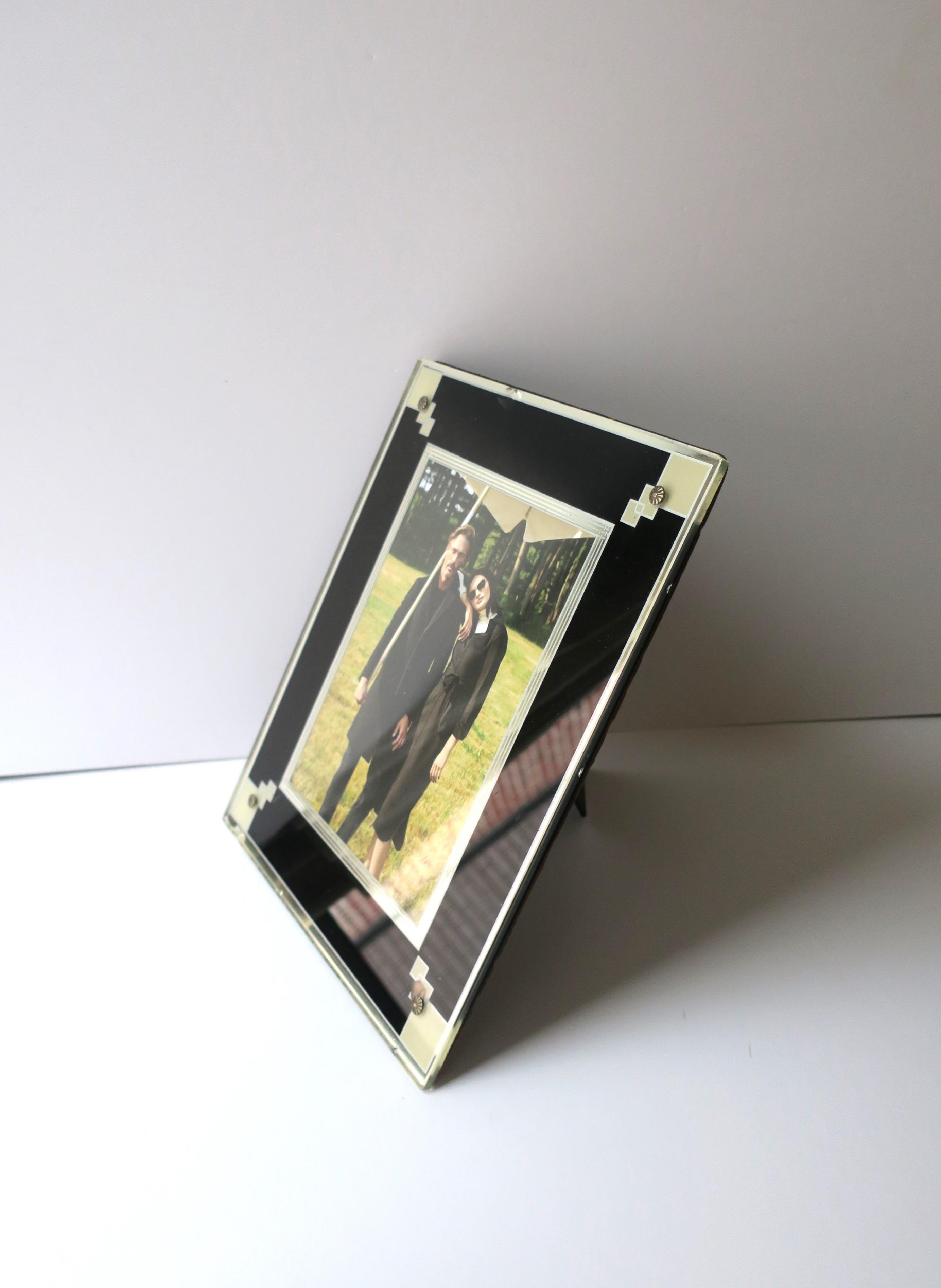 Glass Art Deco Period Picture Frame For Sale