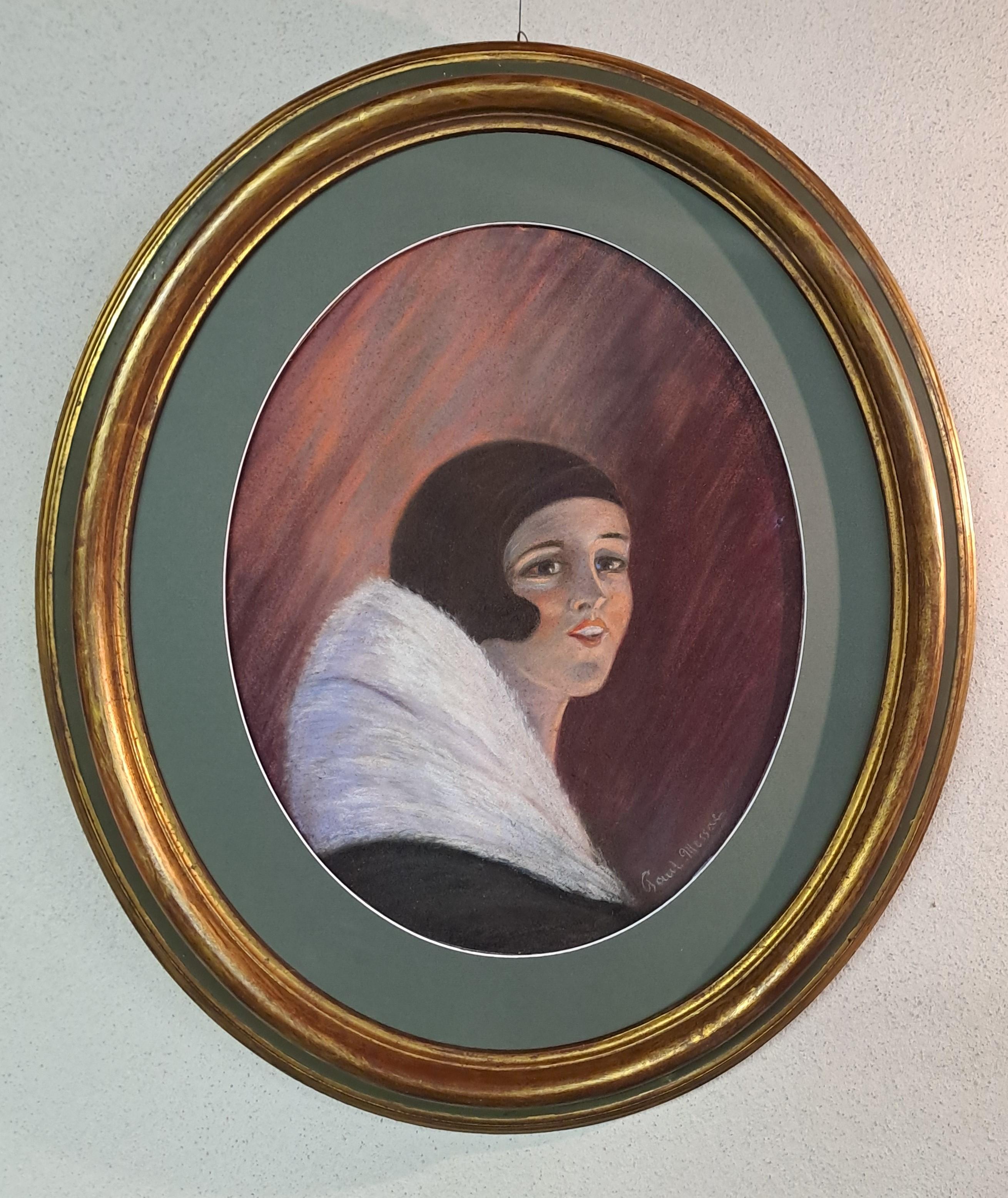 Retrato de época Art Déco de Paul Messac en Bueno estado para la venta en BARSAC, FR