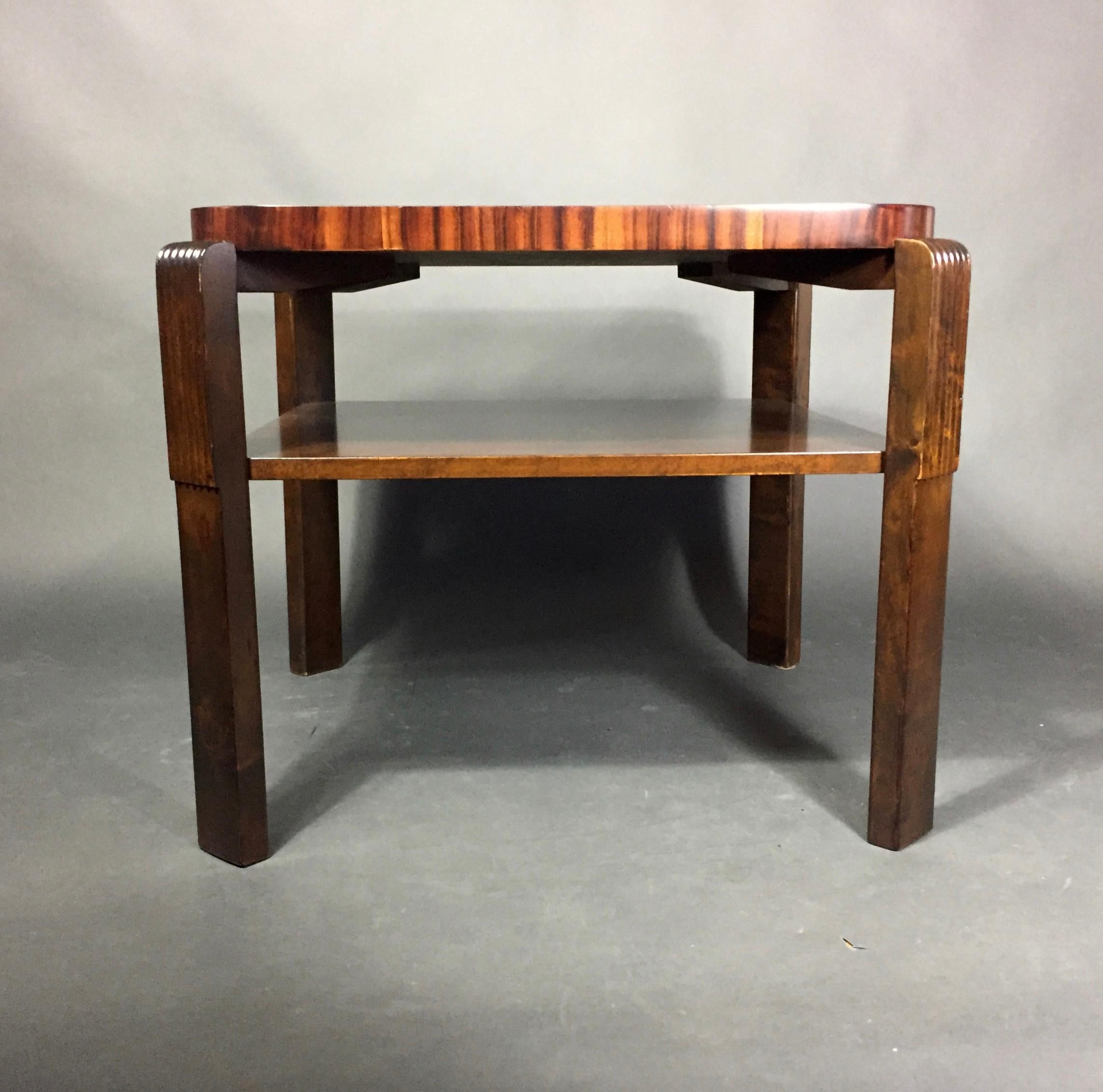 Art Deco Period Radiating Side Table, 1930s For Sale 2