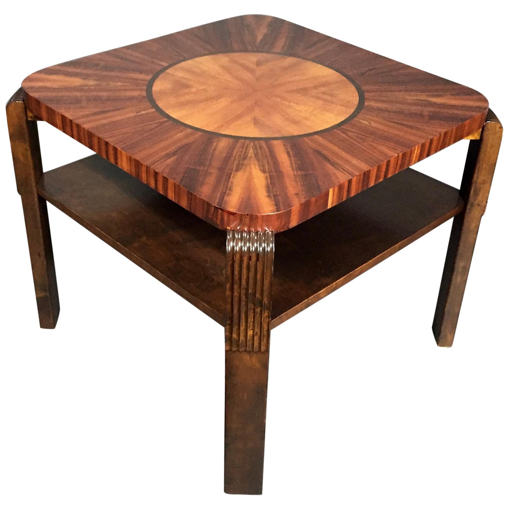 Art Deco Period Radiating Side Table, 1930s For Sale