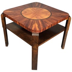 Art Deco Period Radiating Side Table, 1930s