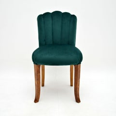 Art Deco Period Scallop Back Chair