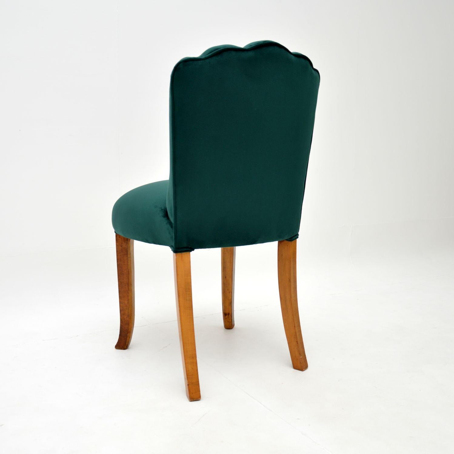 Art Deco Period Scallop Back Chair 1