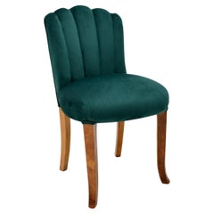 Art Deco Period Scallop Back Chair