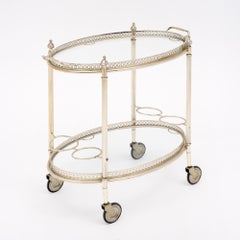 Art Deco Period Silver Bar Cart