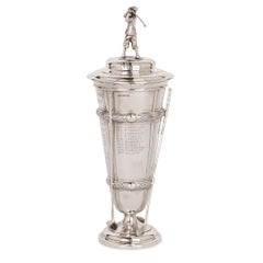 Art Deco Period Silver Golf Cup by Harrison Brothers & Howson