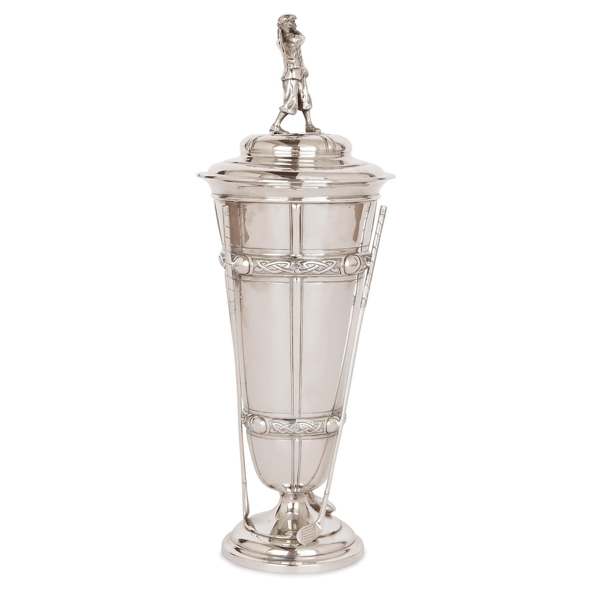 Art Deco Period Silver Golf Cup by Harrison Brothers & Howson 2