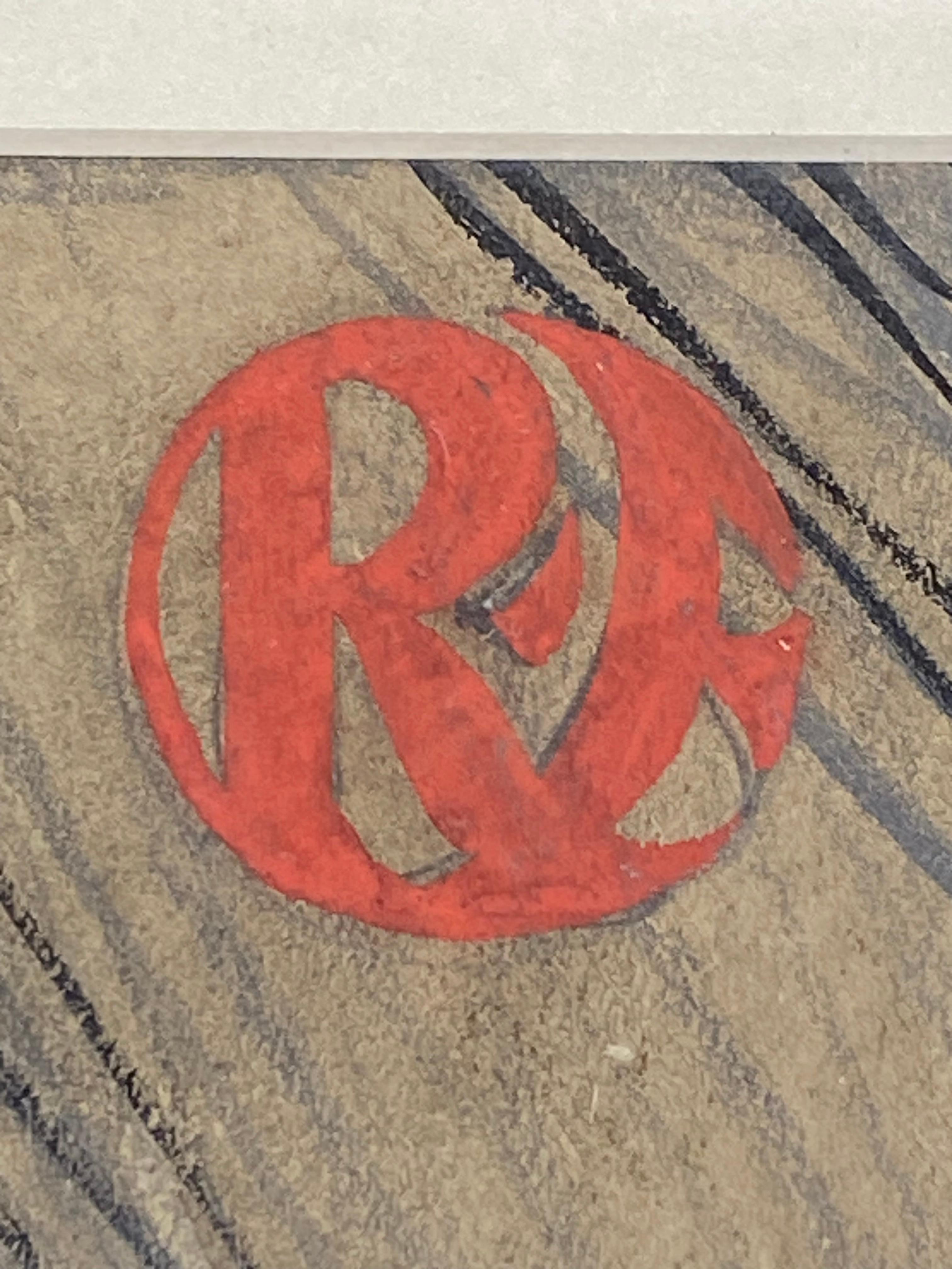 Pittura Illustrazione dell'uomo che fuma in periodo Art Deco in vendita