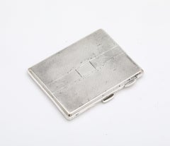 Art Deco Period Sterling Silver Cigarette Case
