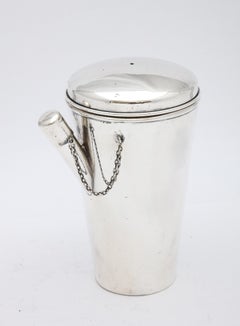 Sterlingsilber-Cocktailshaker aus der Art déco-Periode