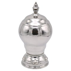 Art Deco Period Sterling Silver Covered Vase Germany circa 1930