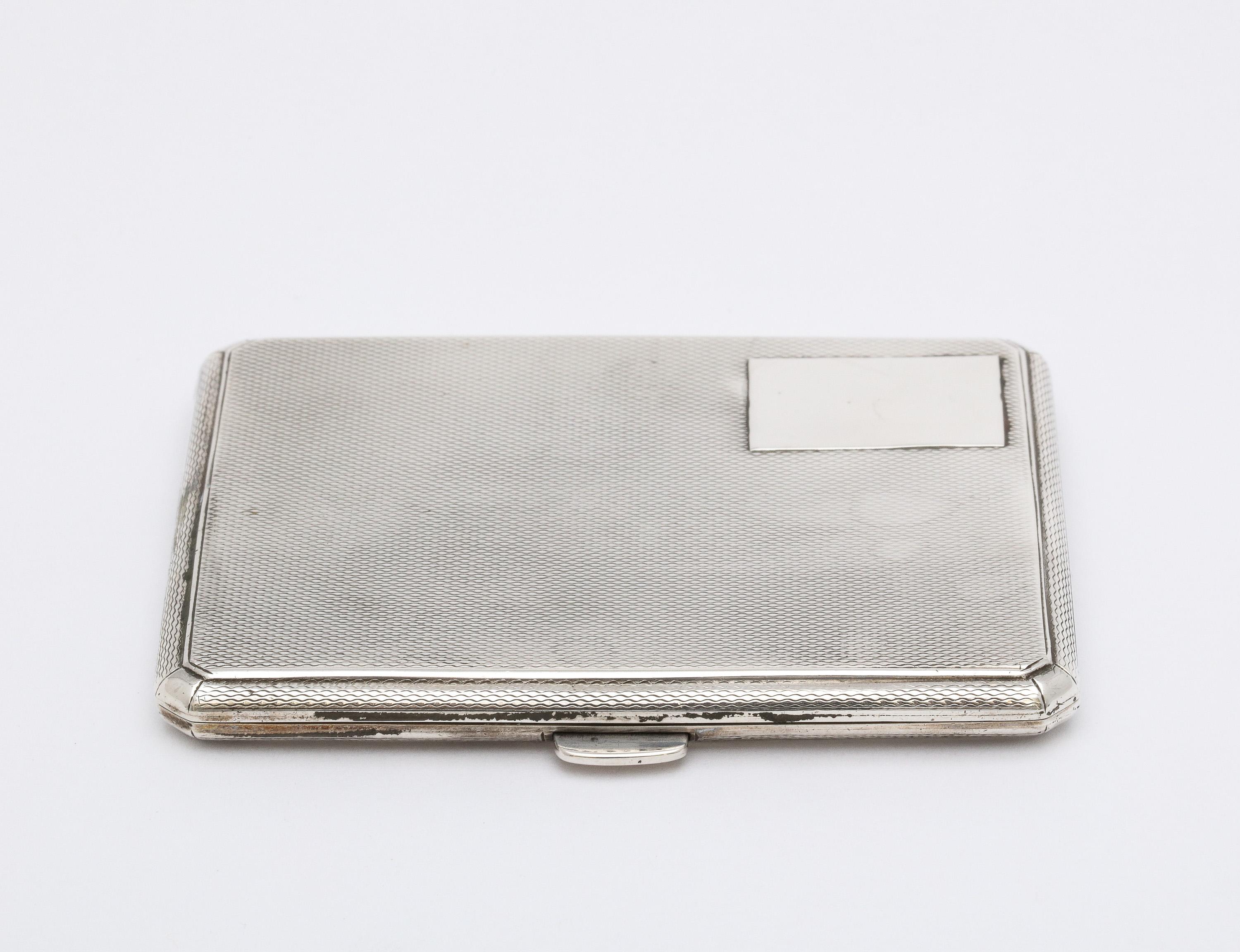 silver cigarette case hallmarked