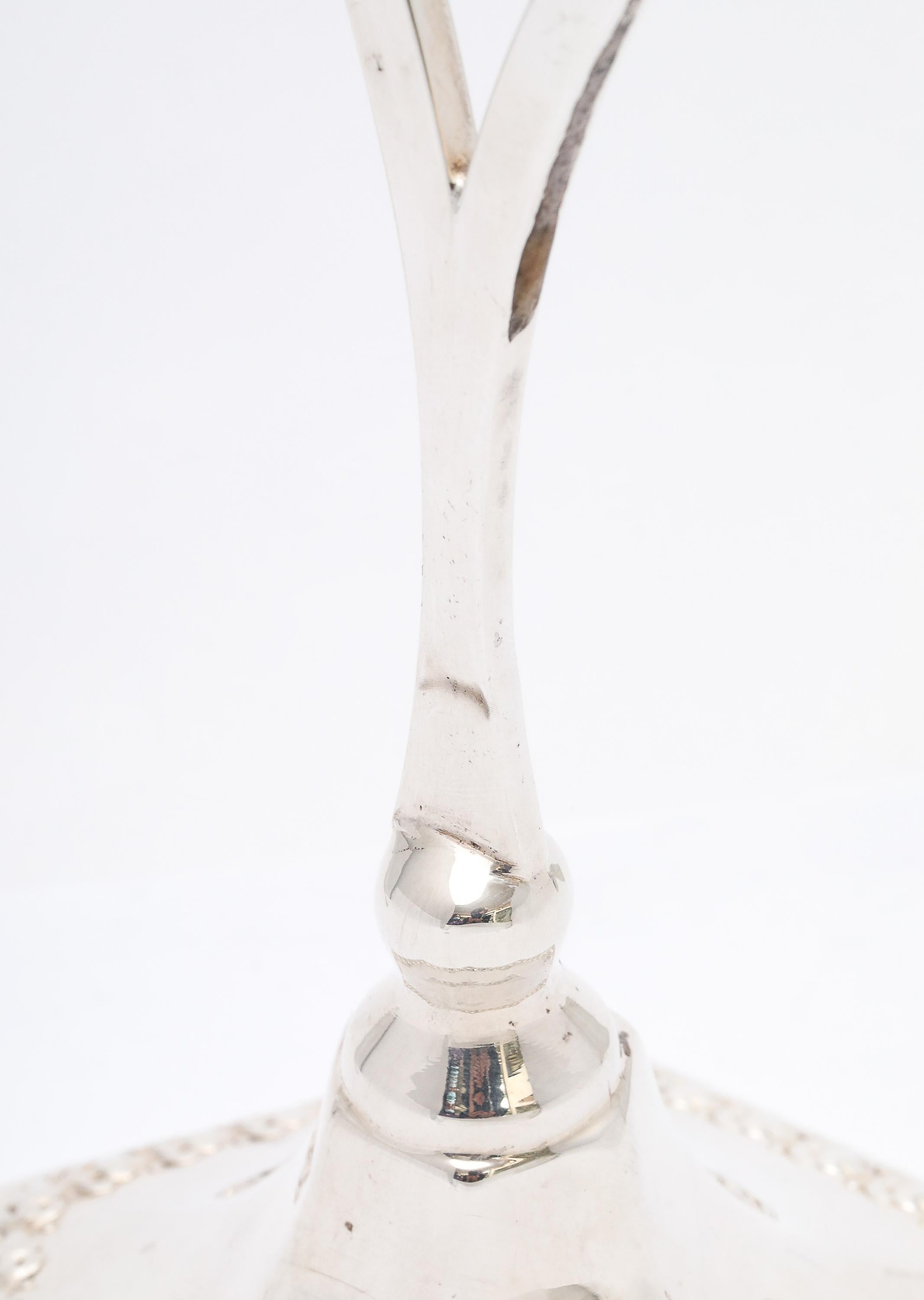 Art Deco Periode Sterling Silber Menorah im Angebot 6