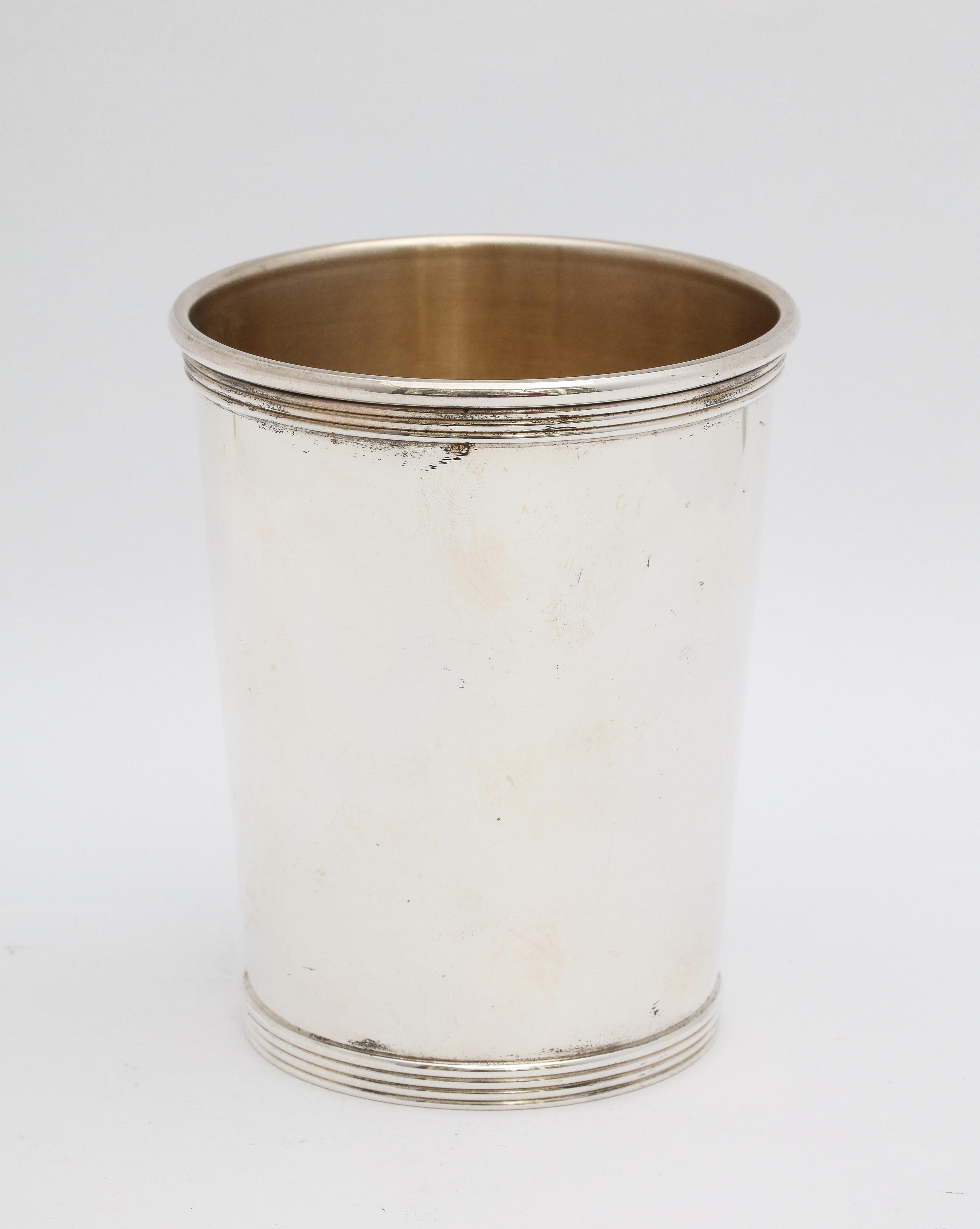 Dorato Tazza Mint Julep in argento Sterling del periodo Art Deco di Alvin in vendita