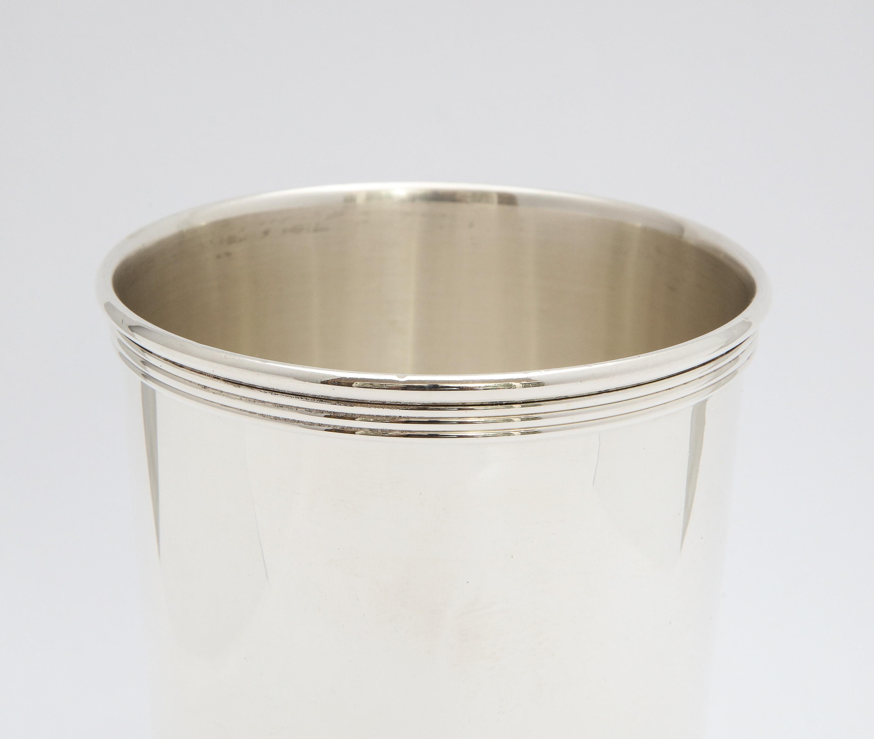 American Art Deco Period Sterling Silver Mint Julep Cup